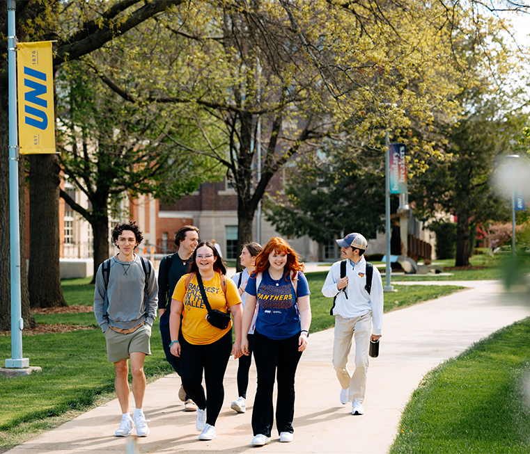 a group of students on campus