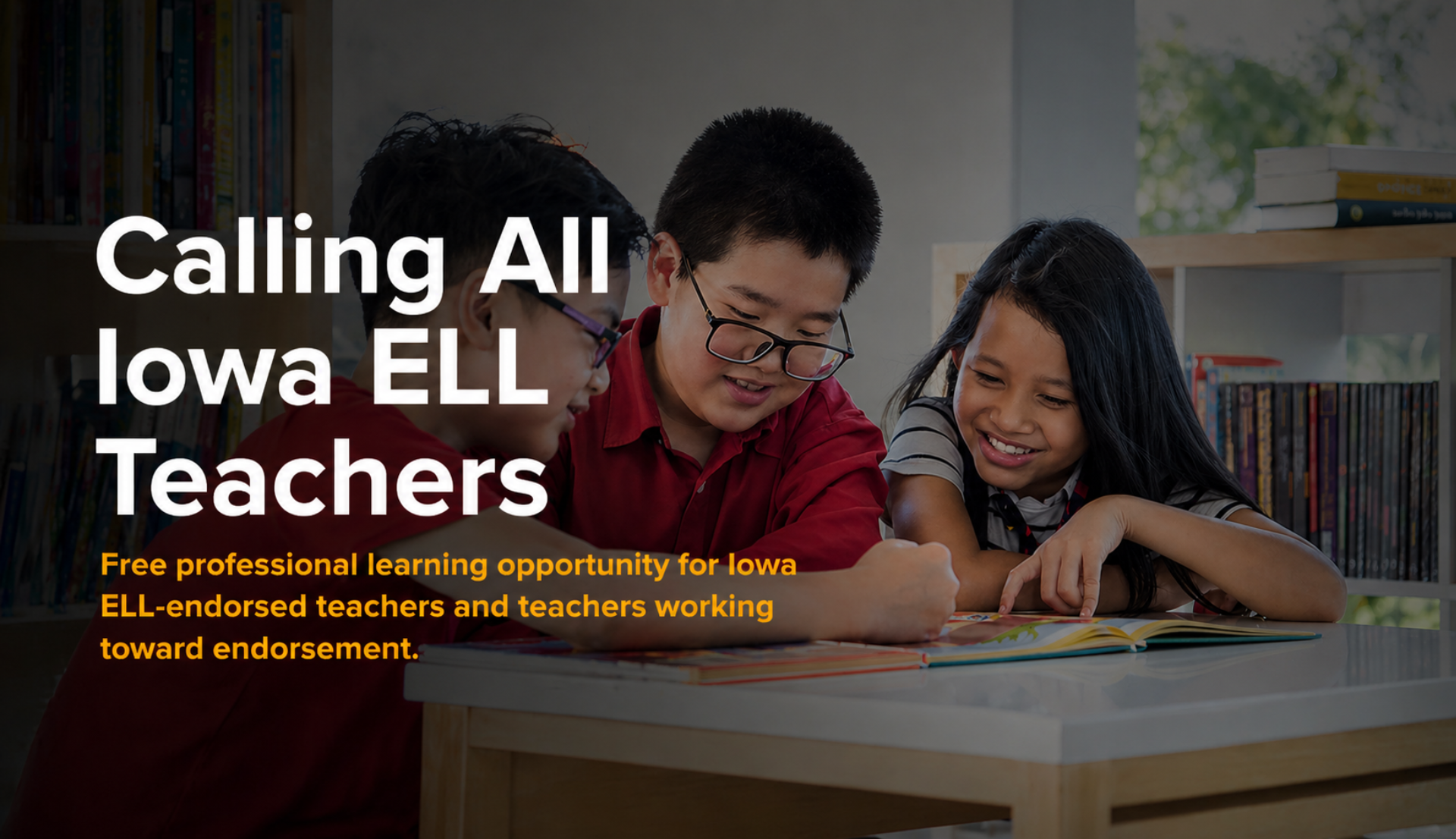 Professional Learning for Iowa Teachers of Multilingual Learners Banner