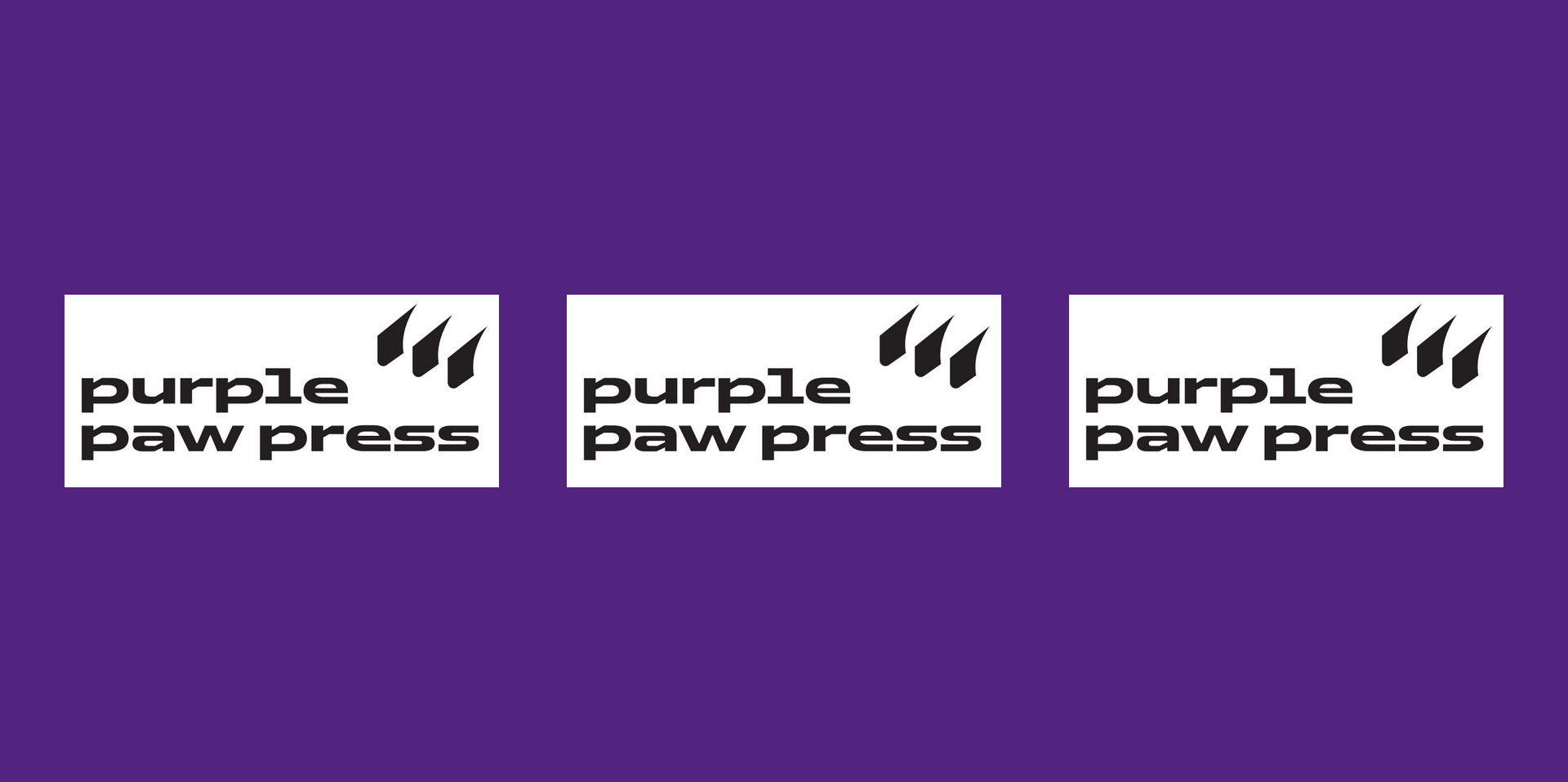 Purple Paw Press logos