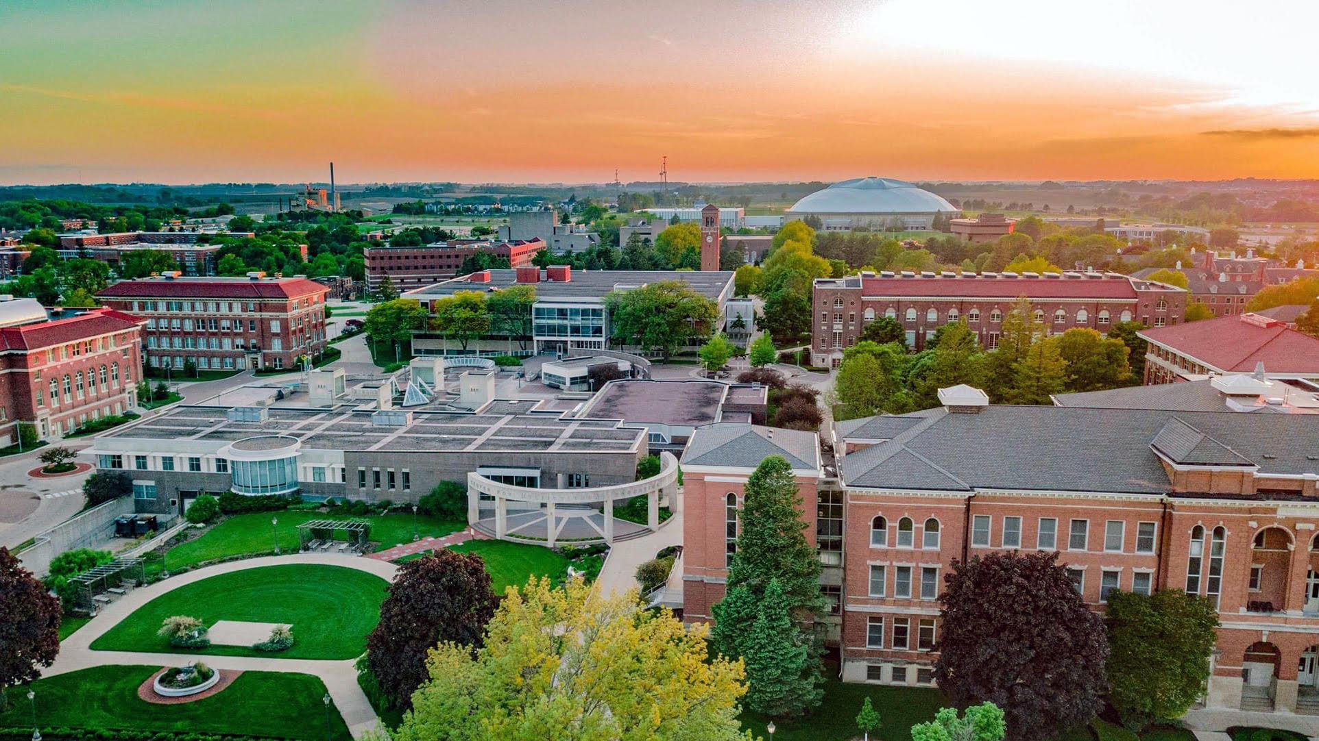 Birds Eye view of campus