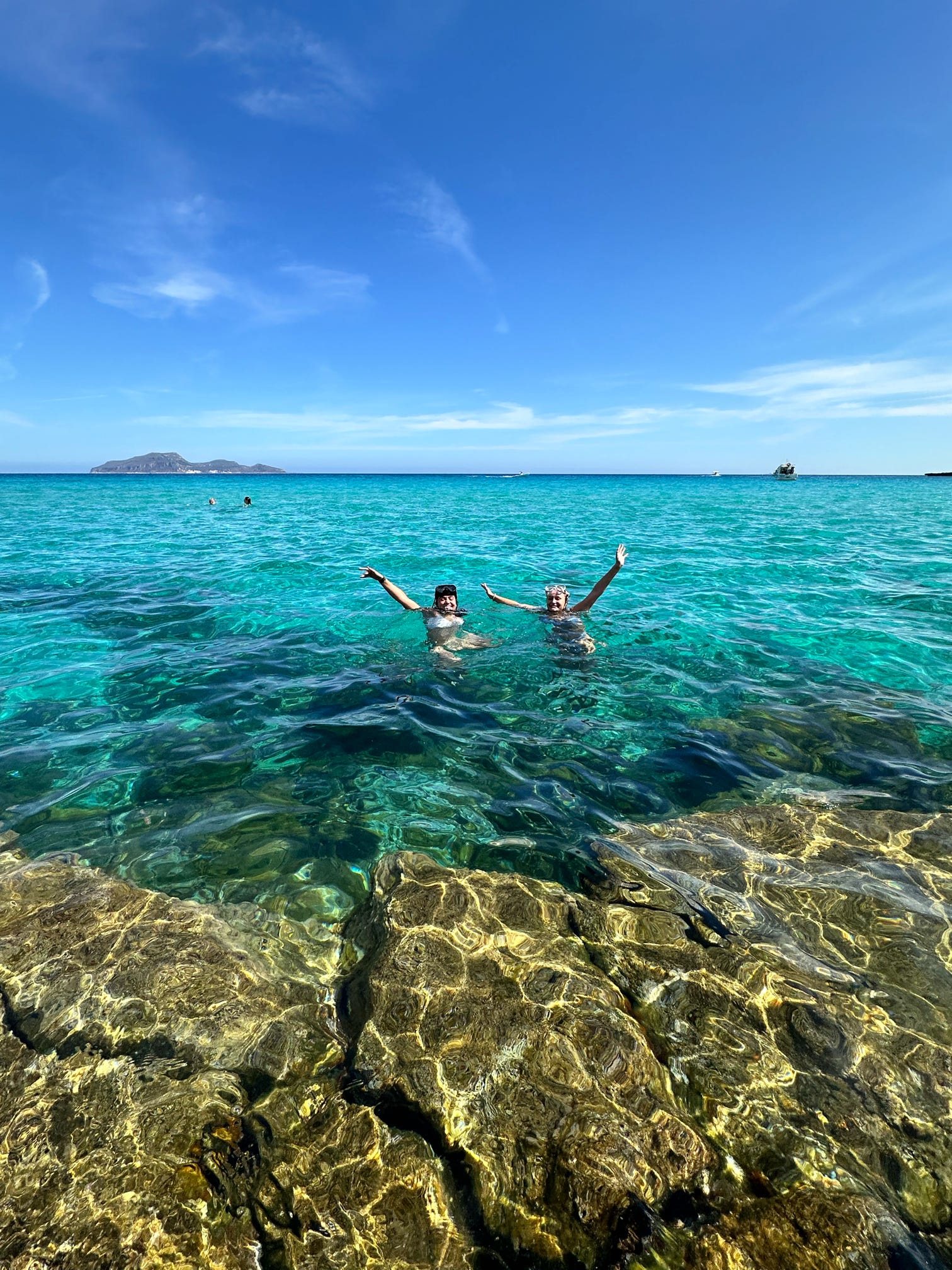 Students Swimming in the Mediterranean 