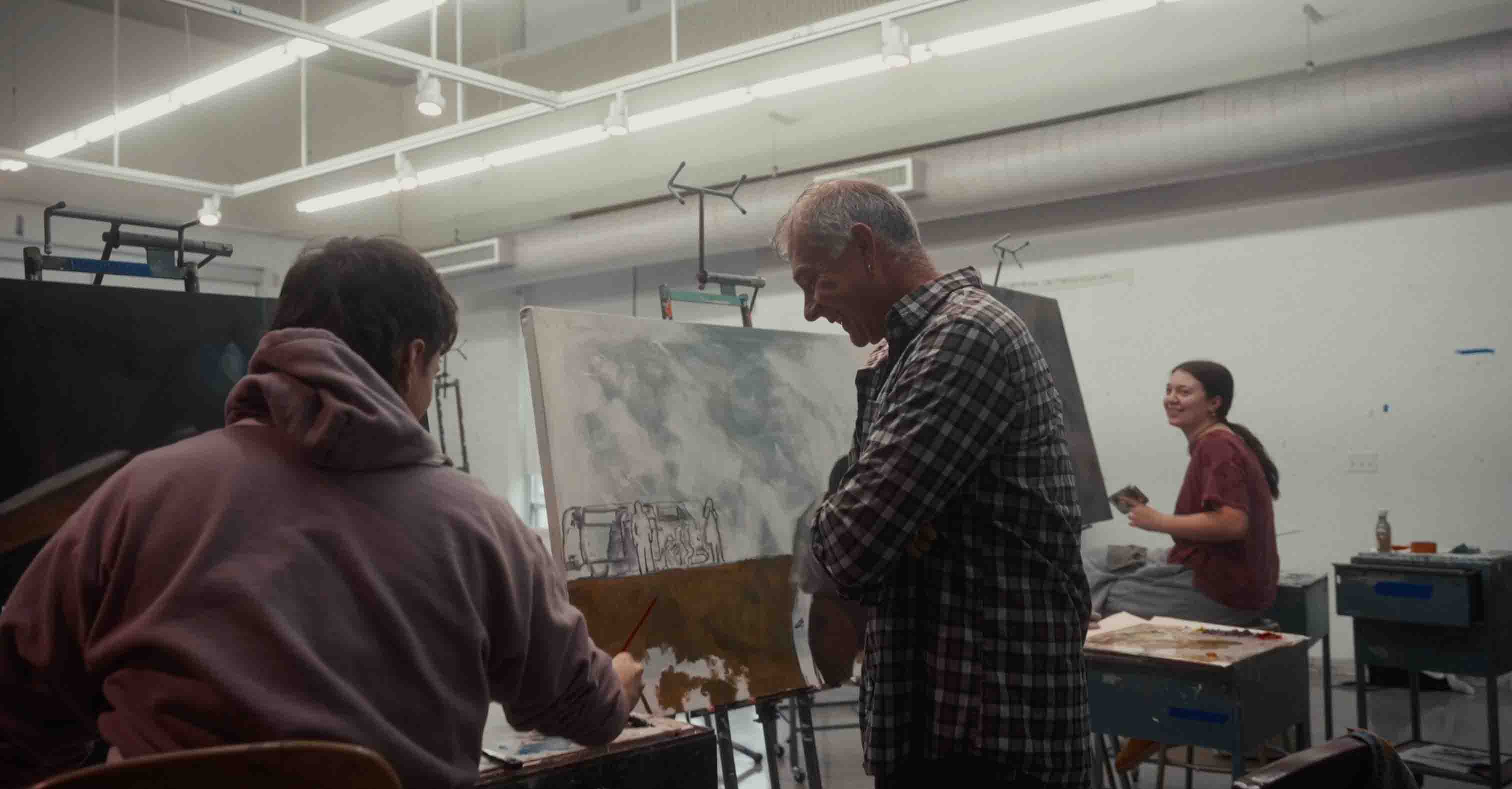 Professor and Art Student 
