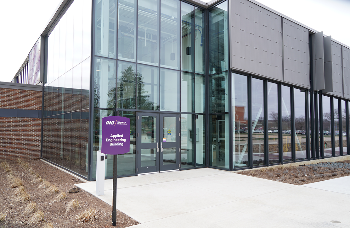 exterior image of the applied engineering building 