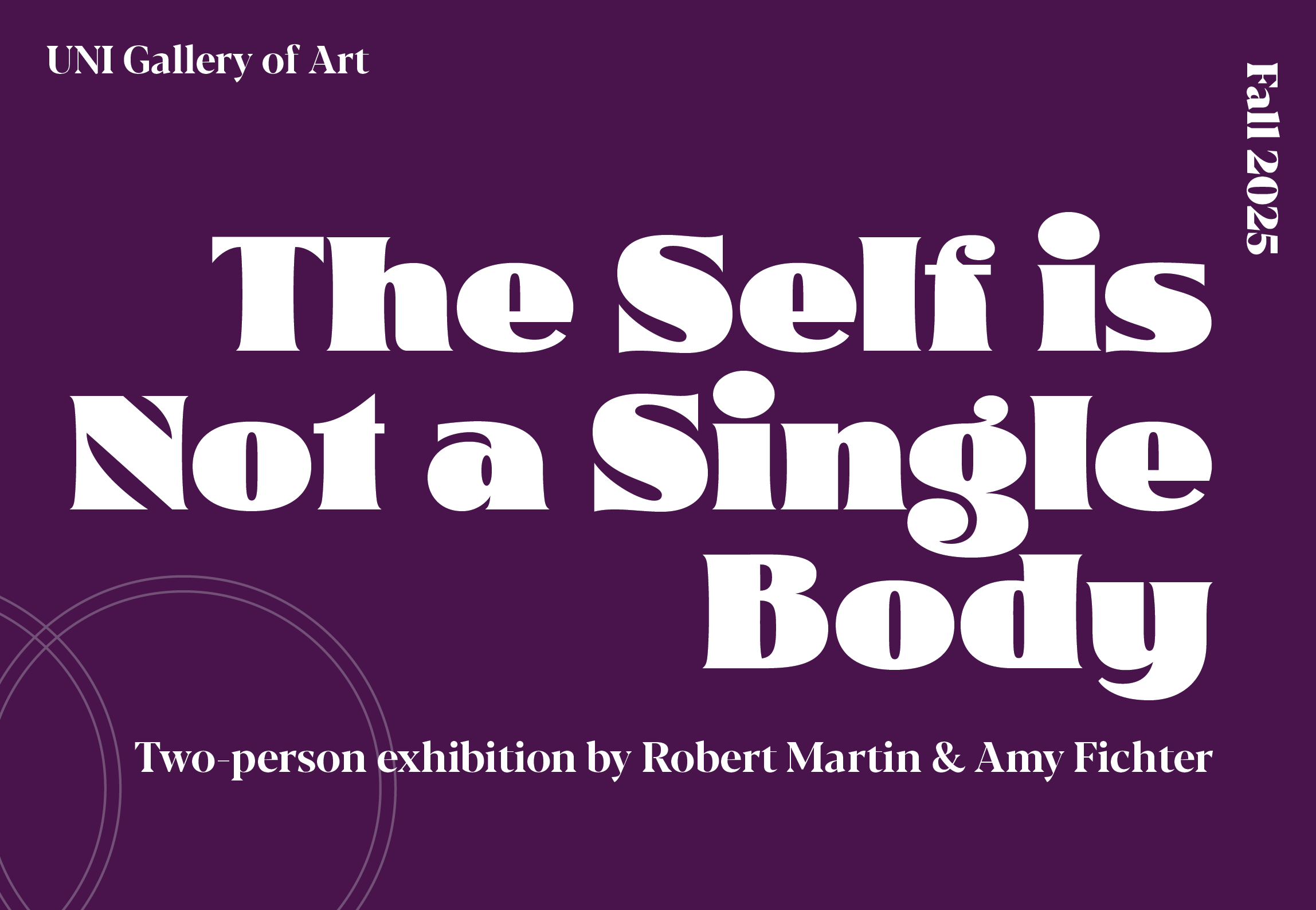 Single Body: Two-Person Exhibition By Robert Martin & Amy Fichter